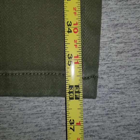 Women's CATO Pants Olive Green Size 6 Khaki Comfort Stretch Hi-Rise Tapered Leg - Picture 9 of 11